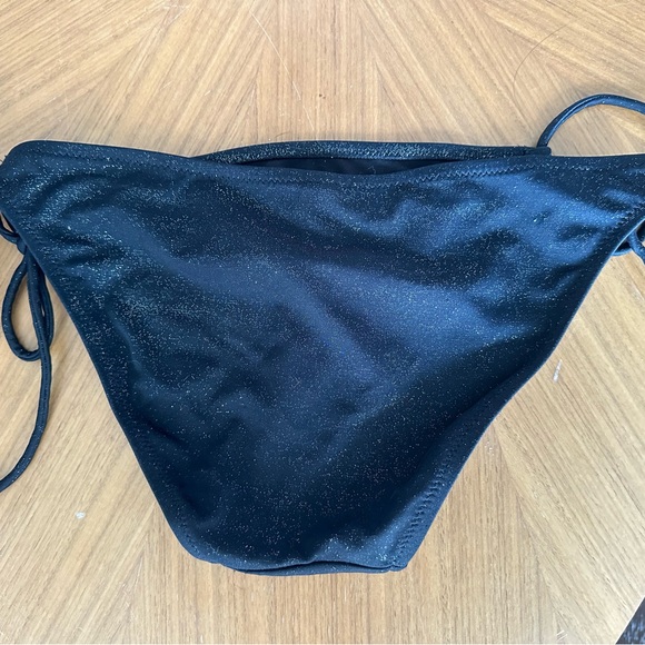 2000s Vintage Y2K Victoria Secret Black Shimmer Swimsuit - Picture 5 of 5